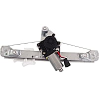Rear, Driver Side Power Window Regulator, With Motor