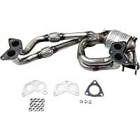 Front Catalytic Converter, Federal EPA Standard, 46-State Legal (Cannot ship to or be used in vehicles originally purchased in CA, CO, NY or ME), With Integrated Exhaust Manifold, 2.5L Engine