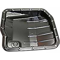 Transmission Pan, Black, Steel