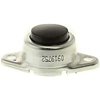 REPU502501 Horn Button - Steel Shell, Flat Surface Mounting, Chrome Plated, Plastic Button