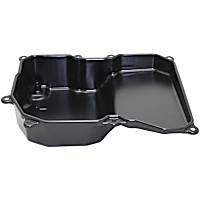 Transmission Pan, Black, Steel