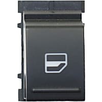 Rear, Driver or Passenger Side Window Switch, Black and White, 1-Button