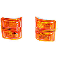 Driver and Passenger Side Mirror Turn Signal Lights, In-housing Signal Light, Amber Lens