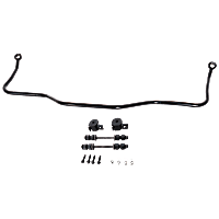 Rear Sway Bar Kit, Steel, 0.6 in., Non-adjustable, Black