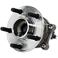 Rear, Driver or Passenger Side Wheel Hub, with Bearing, 5 x 4.25 in. Bolt Pattern, For Models without Parking Assist