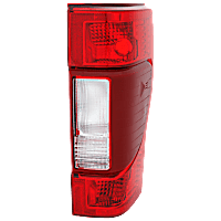 Passenger Side Halogen Tail Light, Without bulb(s), Clear & Red Lens, CAPA Certified