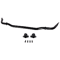 Front Sway Bar Kit, Steel, 1.22 in., Non-adjustable, Black