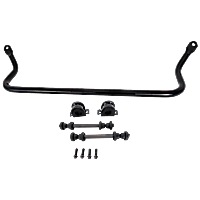 Front Sway Bar Kit, Steel, 1.43 in., Non-adjustable, Black