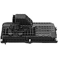 Transmission Pan - Natural, Aluminum, Stock Depth, Direct Fit, Sold individually