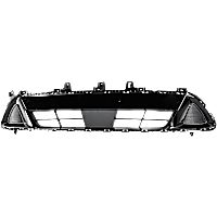 Front Bumper Grille, Painted Black CAPA Certified