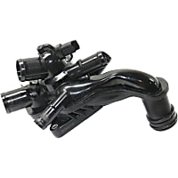 Thermostat Housing, Upper and Lower, 4 Cyl., 1.6L Engine, Blade type, 2-Prong Male Terminal