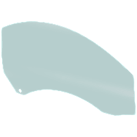 Front, Passenger Side Door Glass, Green Tint, FD22396GTN