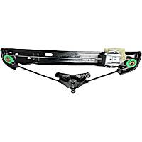 Rear, Driver Side Window Regulator, Power, Without Panel