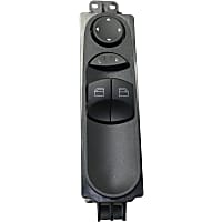 Front, Driver Side Window Switch, Black