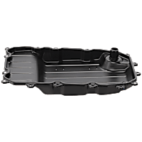 Transmission Pan - Black, Iron, Deep, Sold individually
