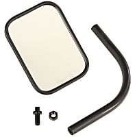 11025.24 Trail Series Mirror, Manual Adjust, Non-Heated, Non-Folding, Satin Black, No Signal Light, No Memory, No Puddle Light, No Auto-Dimming, No Blind Spot Feature