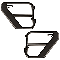 11509.14 Rock Door - Powdercoated Textured Black, Steel, Direct Fit, Set of 2