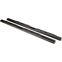 11591.13 Side Steps - Powdercoated Textured Black, Steel, Direct Fit, Set of 2