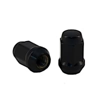 C1702B Lug Nut - Black, Carbon Steel, Bugle, 7/16-20 Universal, Sold individually