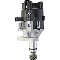 Distributor, 4 Cyl., 1.6L Engine, Blade Type, 7-prong Rectangular Connector, Supplied with Cap and Rotor, Electronic Distributor