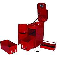 RT26019 Tool Box - Red, Metal, Utility, Universal, Sold individually