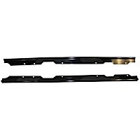 RT26065 Windshield Channel Header - Black, Metal, Direct Fit, Set of 2