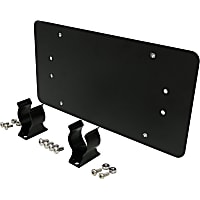 RT26075 License Plate Bracket (Roller Fairlead) - Fits Vehicles with Winch w/ Roller Fairlead