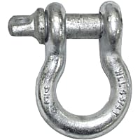 RT33001 Bumper D-Ring, Zinc Plated Steel, 3/4 in. D-Ring, Fits Any 2 in. Receiver, Working Load Limit is 9,600 Lbs