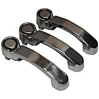 RT34004 Polished Exterior Door Handle, Without Key Hole