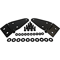 RT34095 Driver and Passenger Side Hood Hinge, Black