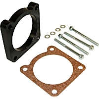 RT35006 Throttle Body Spacer - Anodized Black, Aluminum, Direct Fit, Kit