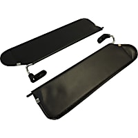 RT52001 Sun Visor, Black, Direct Fit, Set of 2, RT Off-Road Sun Visor