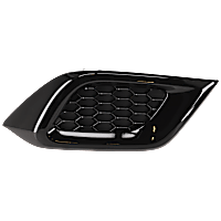 Front, Passenger Side Fog Light Cover, Black, Base Model