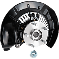 Front, Passenger Side Steering Knuckle, With Bearing, With Dust Shield