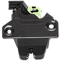 Trunk Latch, Black, Steel and Plastic, Lockable, For Models with Power Release