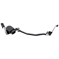 Front, Passenger Side Suspension Ride Height Sensor, Plastic, Black