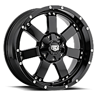 885B-7908312 Aluminum Black Wheel, 17 in. X 9 in., 6 x 5.5 in. Bolt Pattern