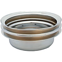 4493 Crankshaft Pulley - Chrome, Steel, Direct Fit, Sold individually