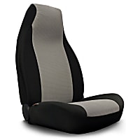 K020-E2-16GB GrandTex Series Front Row Seat Cover - Gray Insert With Black Sides (Mfr. Color), Custom Fit