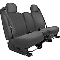 Duramax Tweed Series Front Row Seat Cover - Charcoal (Mfr. Color), Custom Fit