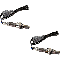 Before or After Catalytic Converter, Front and Rear Oxygen Sensors, 4-wire