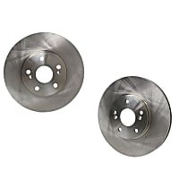 SET-CE121-40046-2 Front Brake Disc, Plain Surface, Vented, 5 Lugs 11.81 in. C-Tek Series