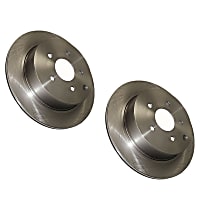 SET-CE121-62009-2 Front Brake Disc, Plain Surface, Vented, 5 Lugs 9.72 in. C-Tek Series
