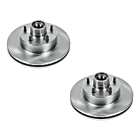 SET-P15AR8202-2 Front Brake Disc, Plain Surface, Vented, 5 Lugs Autospecialty By Powerstop