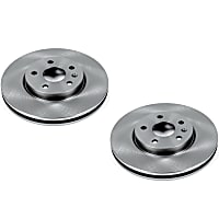 SET-P15AR82126-2 Front Brake Disc, Plain Surface, Vented, Autospecialty By Powerstop