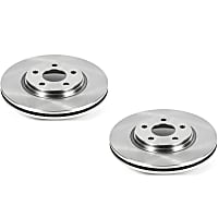 SET-P15AR8293-2 Front Brake Disc, Plain Surface, Vented, Autospecialty By Powerstop