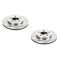 SET-P15AR8532-2 Front Brake Disc, Plain Surface, Vented, 5 Lugs FWD Autospecialty By Powerstop