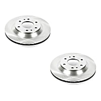 SET-P15AR8649-2 Front Brake Disc, Plain Surface, Vented, Autospecialty By Powerstop