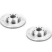 SET-P15EBR1402-2 Front Brake Disc, Plain Surface, Vented, 5 Lugs,, Autospecialty By Powerstop