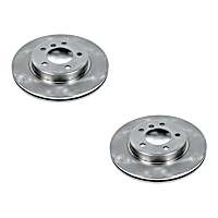 SET-P15EBR630-2 Front Brake Disc, Plain Surface, Vented, 5 Lugs,, Autospecialty By Powerstop